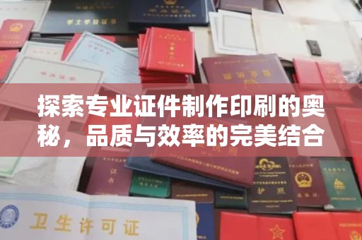 化隆探索专业证件制作印刷的奥秘，品质与效率的完美结合